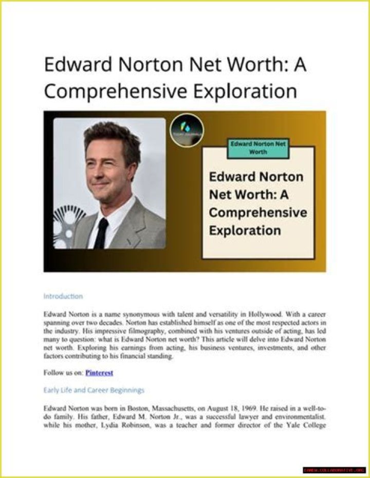 A Comprehensive Net Worth Exploration
